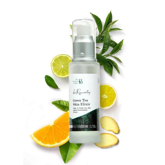 Combo of Green Tea Skin Elixir - 50g and Vitamin C Face Serum - 30ml