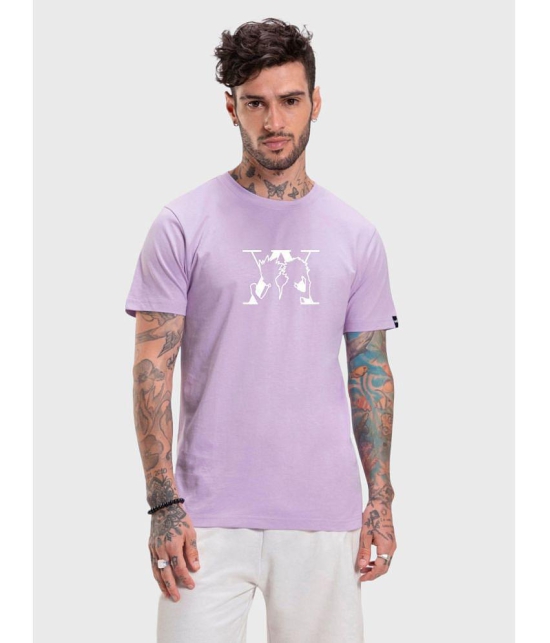 Bewakoof - Purple Cotton Regular Fit Mens T-Shirt ( Pack of 1 ) - None