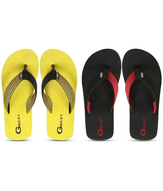 GBest Multicolor Mens Thong Flip Flop - None