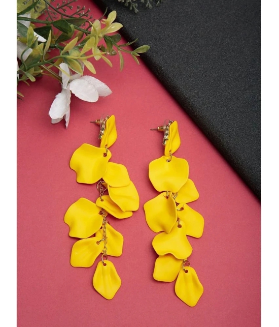 YOUBELLA Yellow Danglers Earrings ( Pack of 1 ) - Yellow