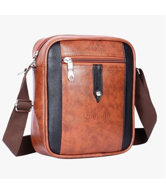 Raylan Tan Solid Messenger Bag - Tan