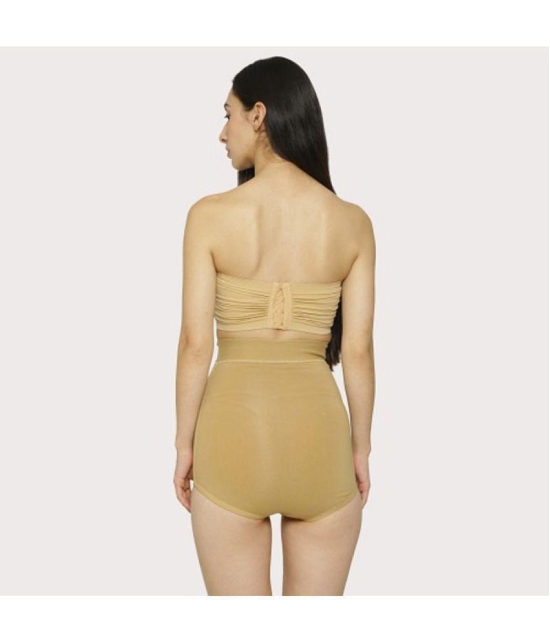 SELETA - Beige Shapewear Cotton Women's Tummy Tucker ( Pack of 1 ) - None