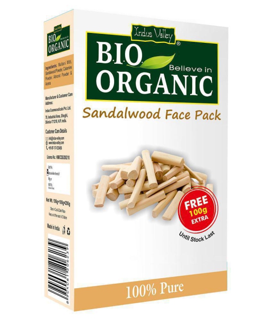 Indus Valley Bio Organic Kaolin Clay, Sandalwood & Mulethi Powder Combo-Set of 3 (300 g)