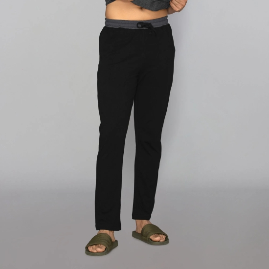 Nova Cotton Rich Track Pants Pitch Black L