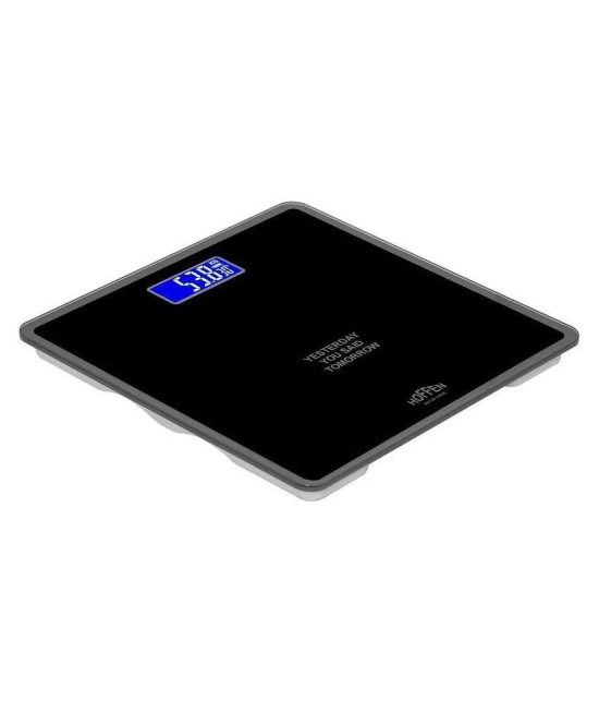 Hoffen Digital Electronic LCD Personal Health Body Fitness Bathroom Weighing Scale HO-18 Black