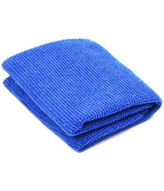 HOMETALES - Blue 250 GSM Microfiber Cloth For Automobile ( Pack of 4 )