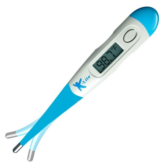 K-life FDT-101 Flexible Tip Digital Fever Check Machine for Kids Adults & Babies Thermometer (White Blue)