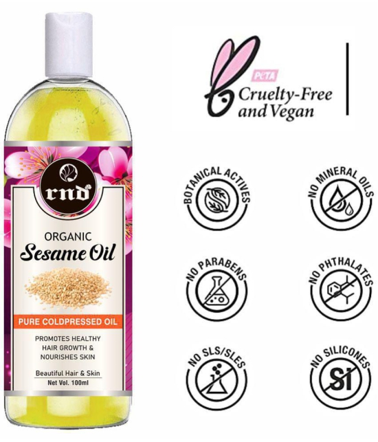 RND Coldpressed Sesame Oil Hair Oil 100 mL Pack of 2