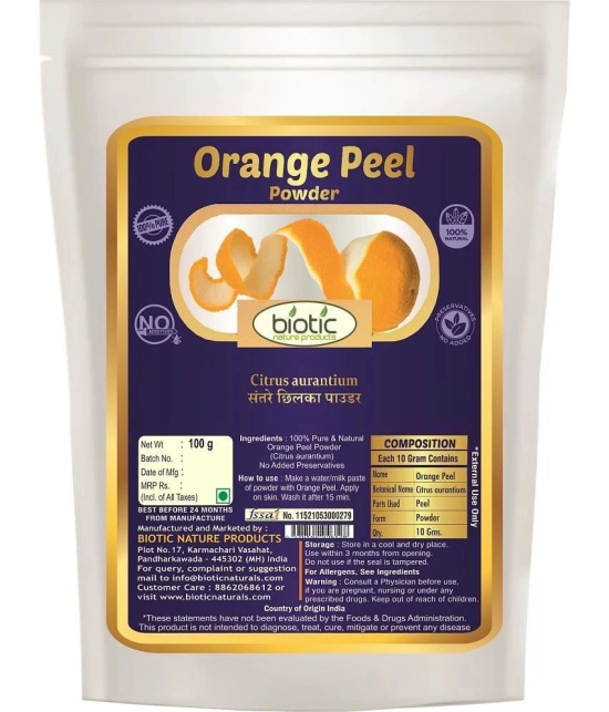 Biotic Rose Petal, Lemon Peel and Orange Peel Powder (100g each) 300 gm