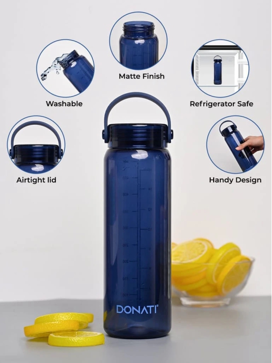 Donati Travel Bottle 530ML - Blue Plastic Glossy Finish