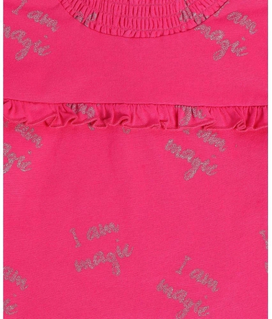 MINI KLUB Pink 100% Cotton Girls Top ( Pack of 1 ) - None