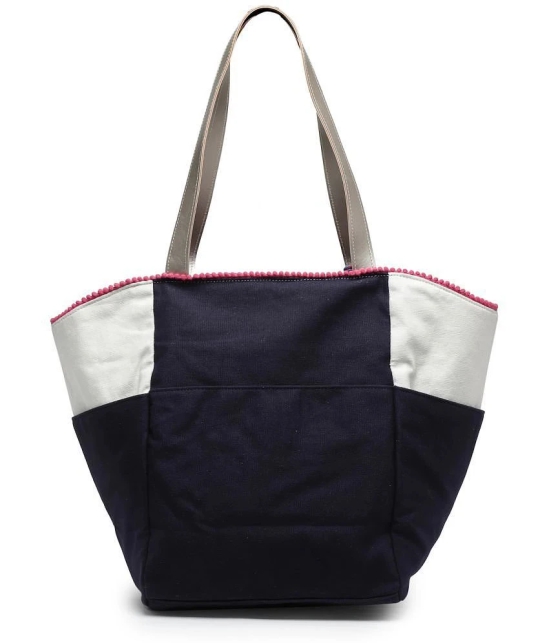 Anekaant - Navy Blue Cotton Tote Bag - Navy Blue