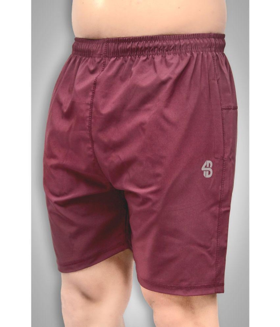 Forbro - Maroon Polyester Men's Running Shorts ( Pack of 1 ) - None