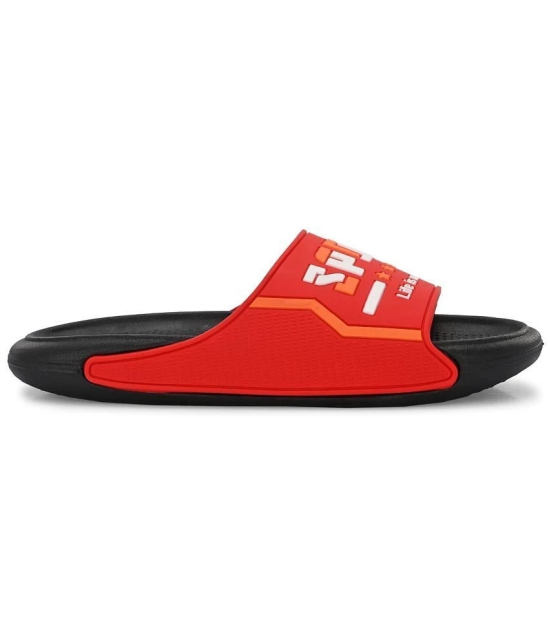 Aadi Red Mens Slide Flip Flop - None