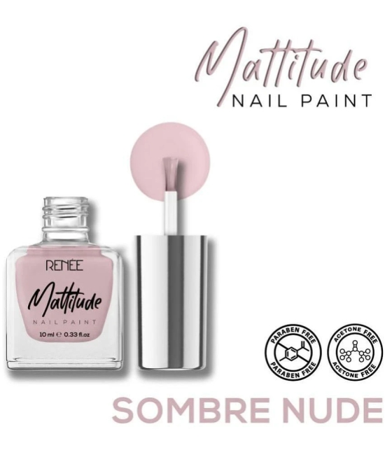 RENEE Mattitude Nail Paint - Sombre Nude 10ml