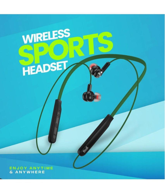 Bell  BLBHS 125  Bluetooth Bluetooth Earphone In Ear Powerfull Bass Green