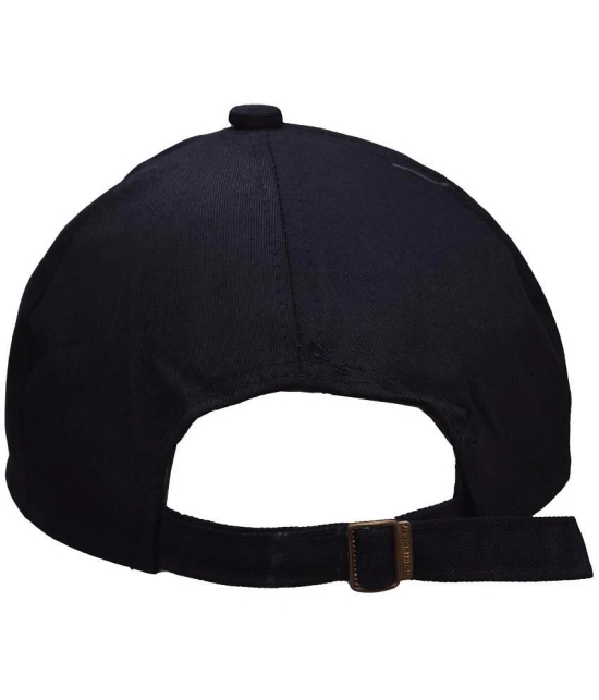 JMALL - Black Cotton Mens Cap ( Pack of 1 ) - Black