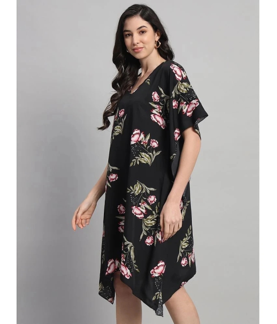 Curvydrobe Crepe Black Beach Dresses - Single - None