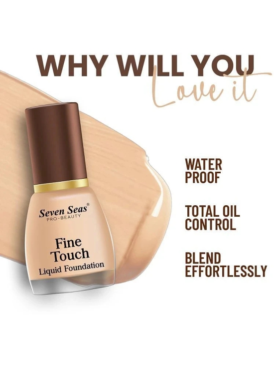 Seven Seas Fine Touch Waterproof Total Oil Control Liquid Foundation(Natural,12ML)