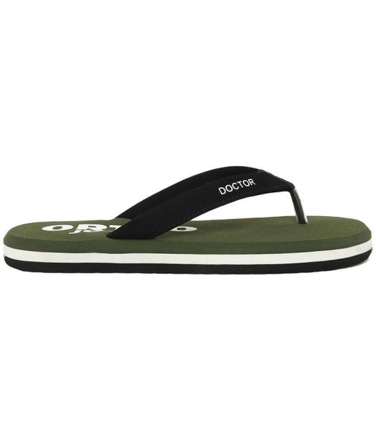 ORTHO JOY - Green Men's Thong Flip Flop - None