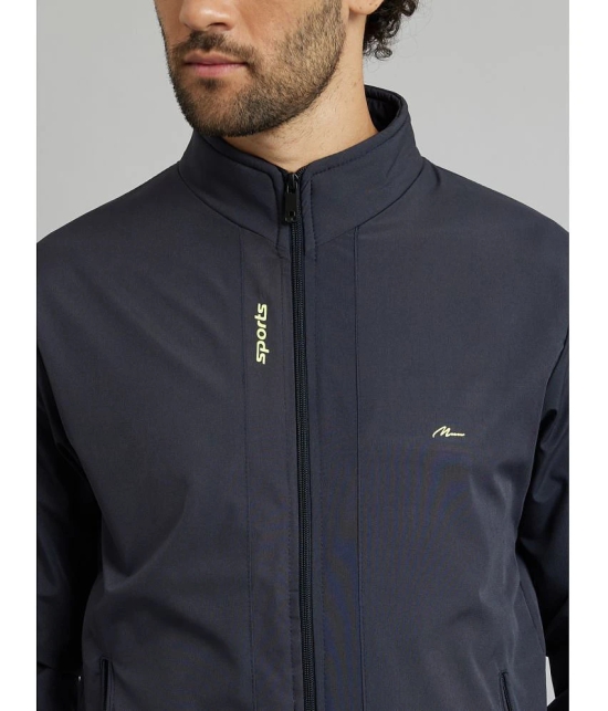 MXN Polyester Mens Quilted & Bomber Jacket - Navy ( Pack of 1 ) - None