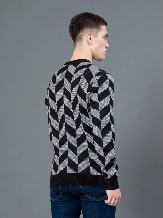 RedTape Round Neck Pattern Sweater for Men | Ultimate Comfort