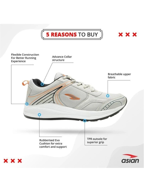 ASIAN NEXON-10 Gray Mens Sports Running Shoes - None