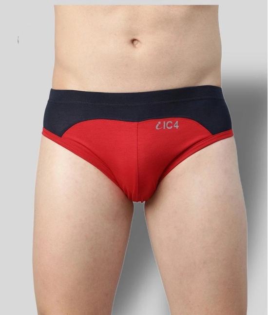 IC4 - Multicolor Cotton Blend Mens Briefs ( Pack of 2 ) - L