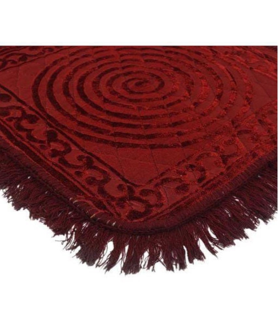 Abhikram Maroon Single Others Prayer Mat ( 53 X 53 cm )