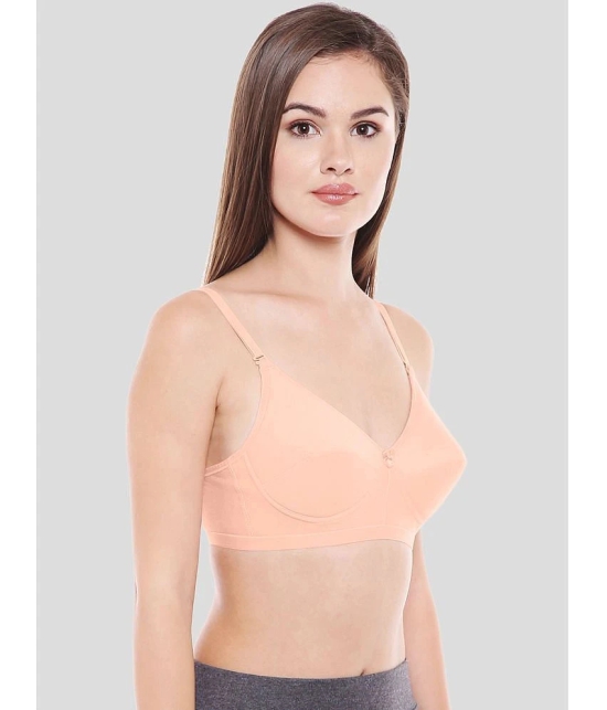 Bodycare Peach Cotton Lightly Padded Womens Everyday Bra ( Pack of 1 ) - None