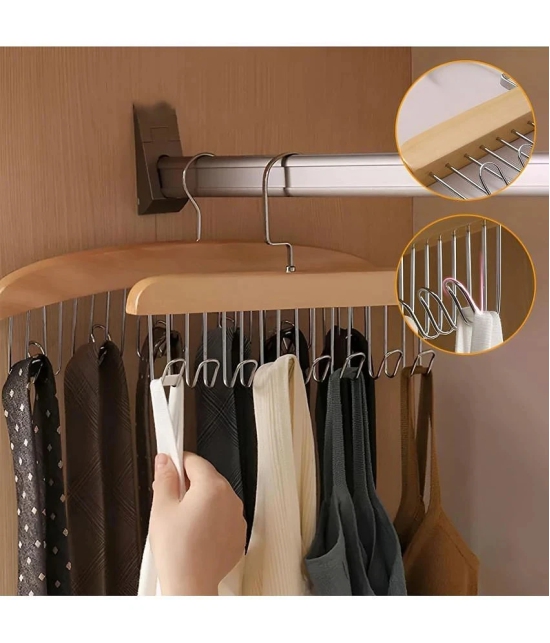 NAMRA Wooden Standard Clothes Hangers ( Pack of 1 )