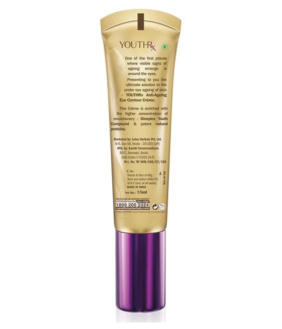 Lotus Herbals Youthrx Anti Ageing Eye Contour Creme 15ml