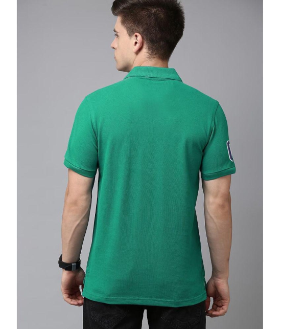 ADORATE - Green Cotton Blend Regular Fit Men's Polo T Shirt ( Pack of 1 ) - None