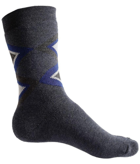 Texlon - Multicolor Woollen Men's Mid Length Socks ( Pack of 3 ) - Multicolor