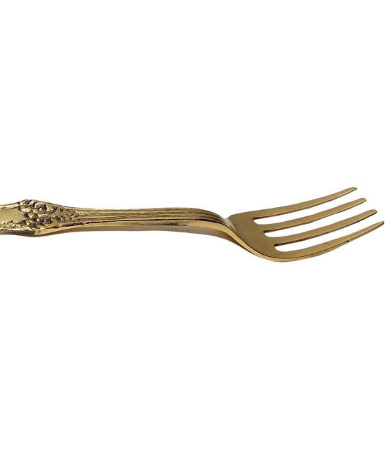 A & H ENTERPRISES - Brass Brass Table Fork ( Pack of 3 ) - Brass