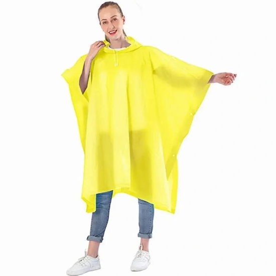 Poncho Backpack Friendly: Lightweight Rain Poncho Designed to Fit Over Your Backpack for Hiking and Trekking (Colour - Yellow) by Total Sporting And Fitness Solutions Pvt Ltd