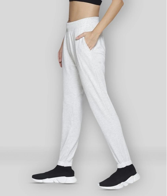 Alcis White Cotton Trackpants - Single - L