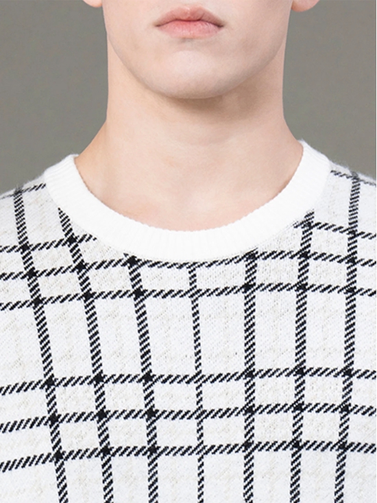 RedTape Round Neck Pattern Sweater for Men | Ultimate Comfort