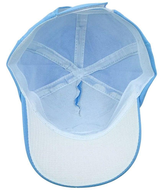 Zacharias Girl's Kids Cotton Beret Golf Cap kc-26 (Blue_1-4 Years) (Pack of 1) - None