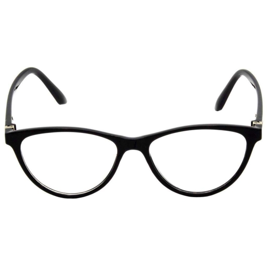 Hrinkar Trending Eyeglasses: Black Cat-eyed Optical Spectacle Frame For Men & Women |HFRM-BK-13