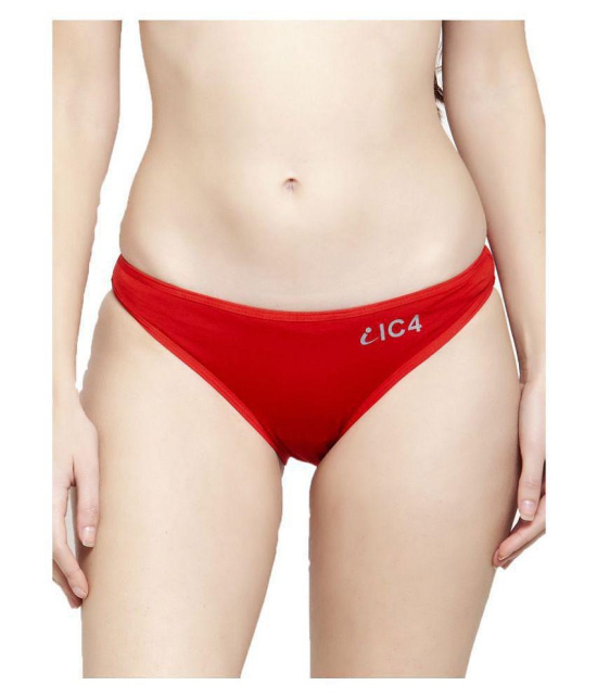 IC4 Cotton Lycra Bikini Panties - Pack of 2 - M