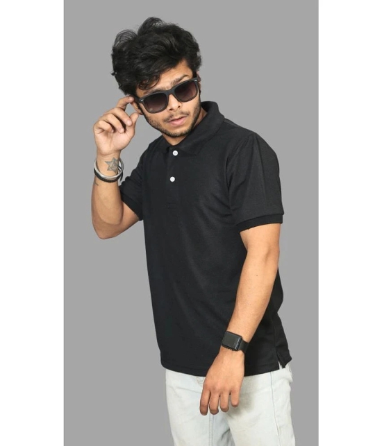 Forbro - Black Cotton Regular Fit Mens Sports Polo T-Shirt ( Pack of 1 ) - None