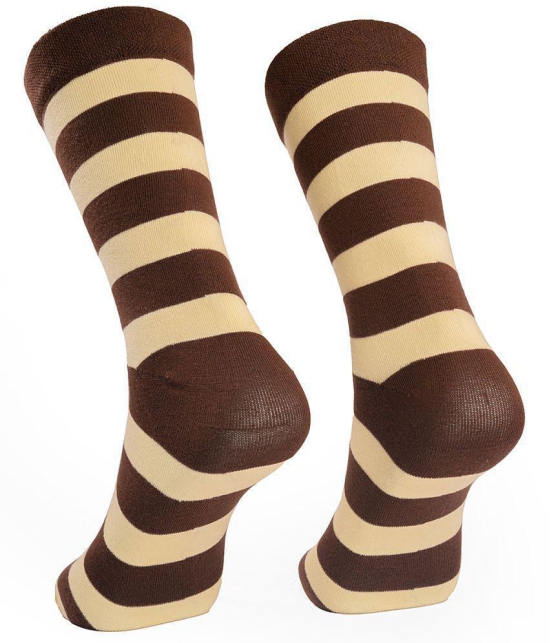 Man Arden - Brown Cotton Men's Mid Length Socks ( Pack of 1 ) - Brown