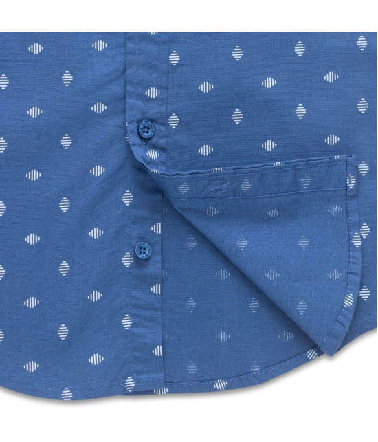 JusCubs Boys Cotton Toddlers All Over Print Shirt - Navy Blue (Pack of 1) - None