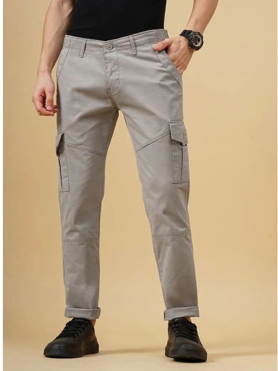 Paul Street Slim Flat Mens Cargos - Grey ( Pack of 1 ) - None