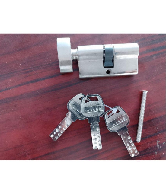 ONMAX Mortise Pin Cylinder 60mm | One Side Key & One Side Knob |  Cylinder Lock for Doors | Suitable for Home and Apartments (ZPUKS60)