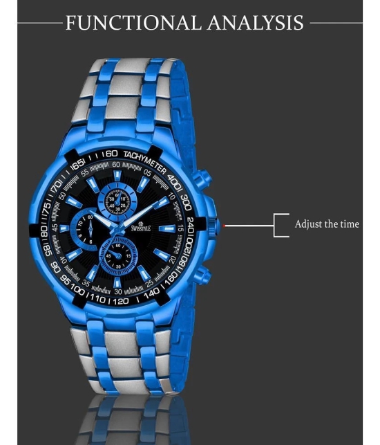 Swisstyle Blue Metal Analog Mens Watch