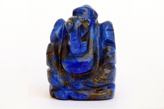 Lapis Lazuli Ganesha Idol for Wisdom & Protection | Brahmatells-Medium