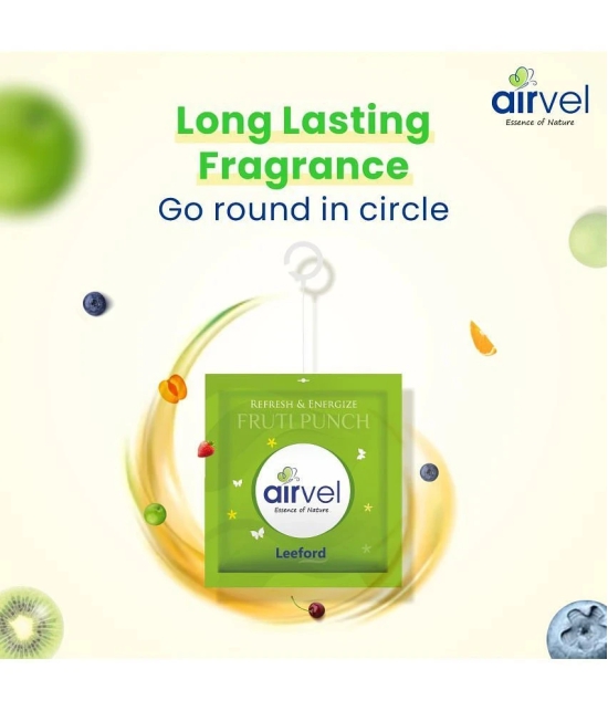 Airvel Fruti Punch Fragrance Air Freshener Pouch For Amazing Fragrance Pack of 1 (6 Pcs)