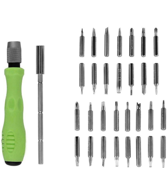 Aldeco 32 in 1 Mini Screwdriver Bits Set with Magnetic Flexible Extension Rod for multipurpose use.